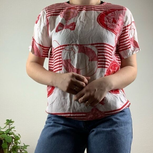 Vintage 80s nautical top   - Picture 2 of 4